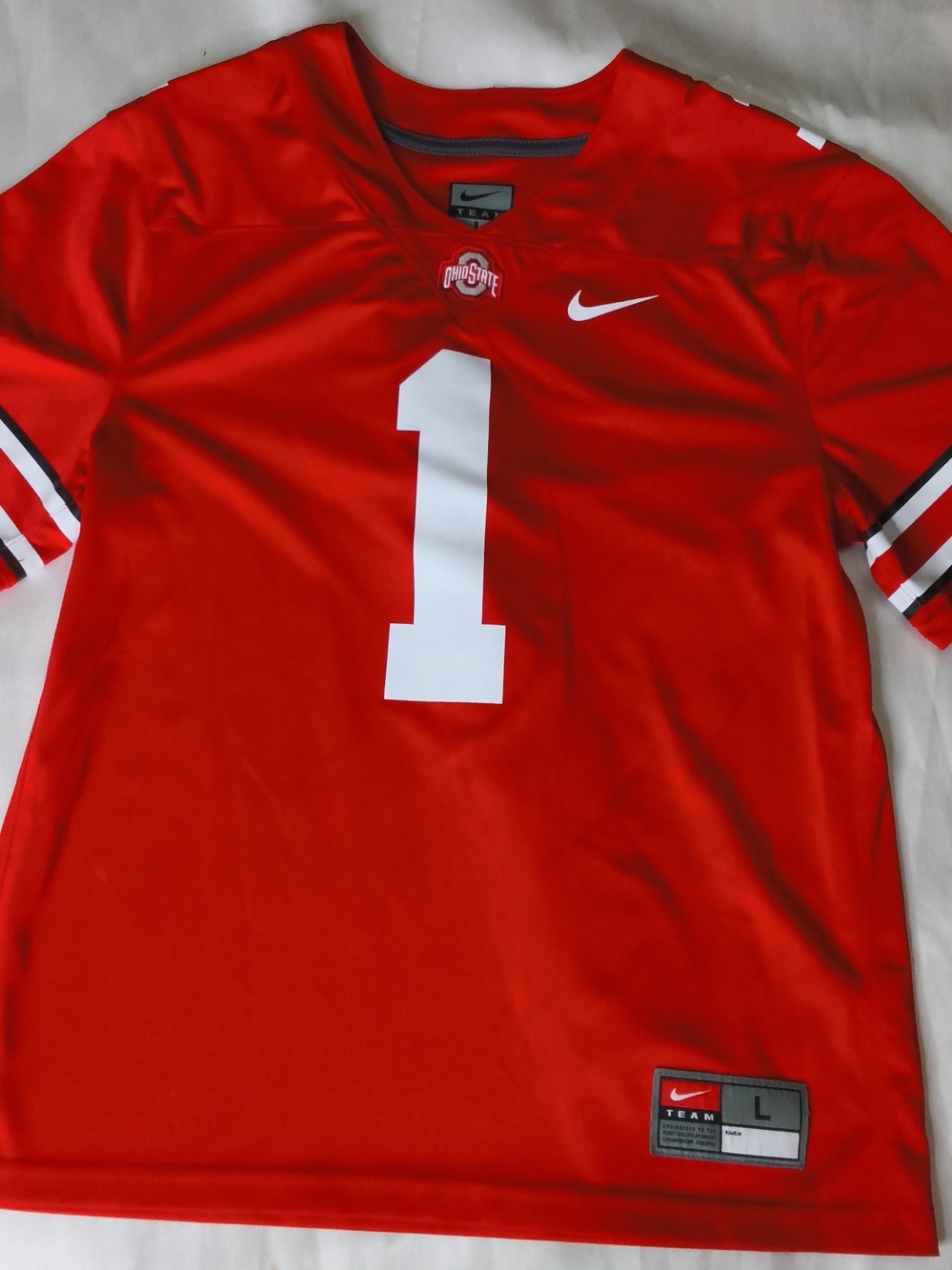 Nike Ohio State Men's Red Football Jersey - #1